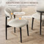 Chaise d'appoint rembourrée en bois massif et blanc Sachelle, pieds noirs-272227208-268516311