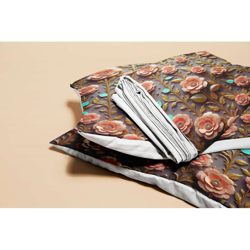 High-Quality Double Quilt Cover Set, 100% Polyester & Cotton Blend, 78.7 x 78.7 Inches | Includes 2 Pillowcases (23.6 x 23.6 Inches) | Machine Washable, Button Closure, Soft & Durable, Perfect for Cozy Bedrooms