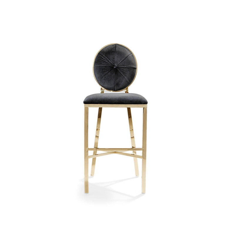 Tabouret Regina, Noir