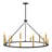 Ajla 12-Light Two-Tone Candle Wagon Wheel Chandelier