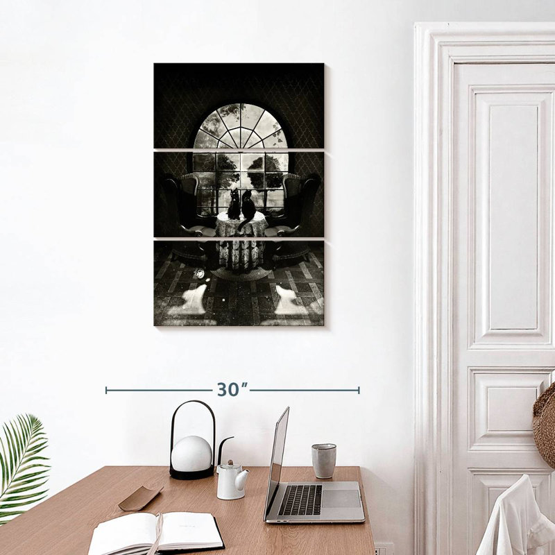 Crâne de chambre BW, H 32 po x l 20 po