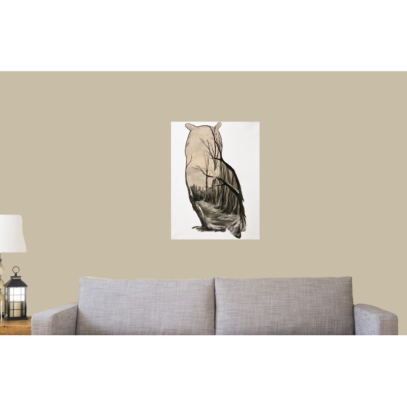 Cardinal par Ed Capeau - Peinture sur toile, H 32 po x l 24 po x 1,5 po, Toile tendue, Pas de tapis