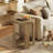 Round Side Table, 2-Tier End Table For Living Room-898385781