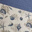 Courtepointe en microfibre bleue - Simple / Simple TG avec motif corail et coquillages