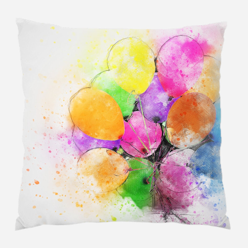 Housse de coussin d'extérieur carré Vandeventer, Microsuède, Intérieur 