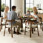 Ensemble de table de salle à manger en bois massif 47 pièces 47 pouces (6 chaises)-2048135274