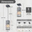 Mini-luminaire suspendu en cristal 1 lumière pour îlot de cuisine 1 lumière