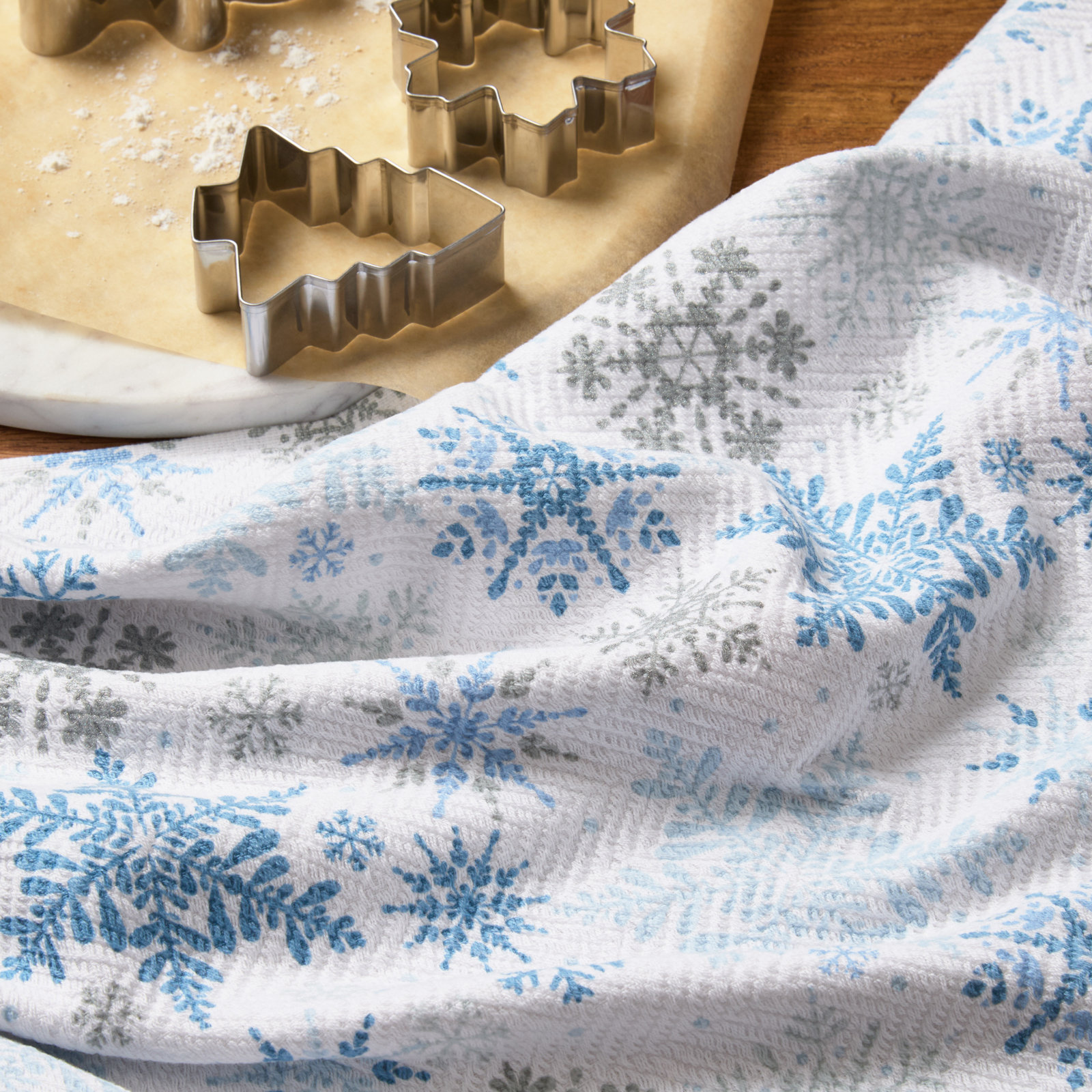 Snowflakes Kitchen Towel Set 2-Pack 16"x28"