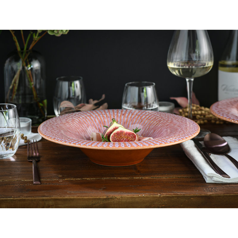 Allegra Magic, Gourmet Plate 4 Pcs, Antique pink and pink