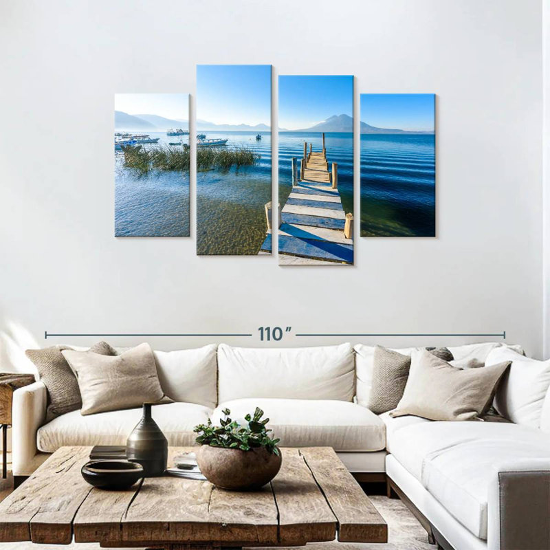 Lake atitlan dock Aletra, H 48 po x l 75 po
