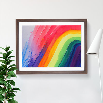 Watercolour Rainbow Vol.1 Abstract - Single Picture Frame Print