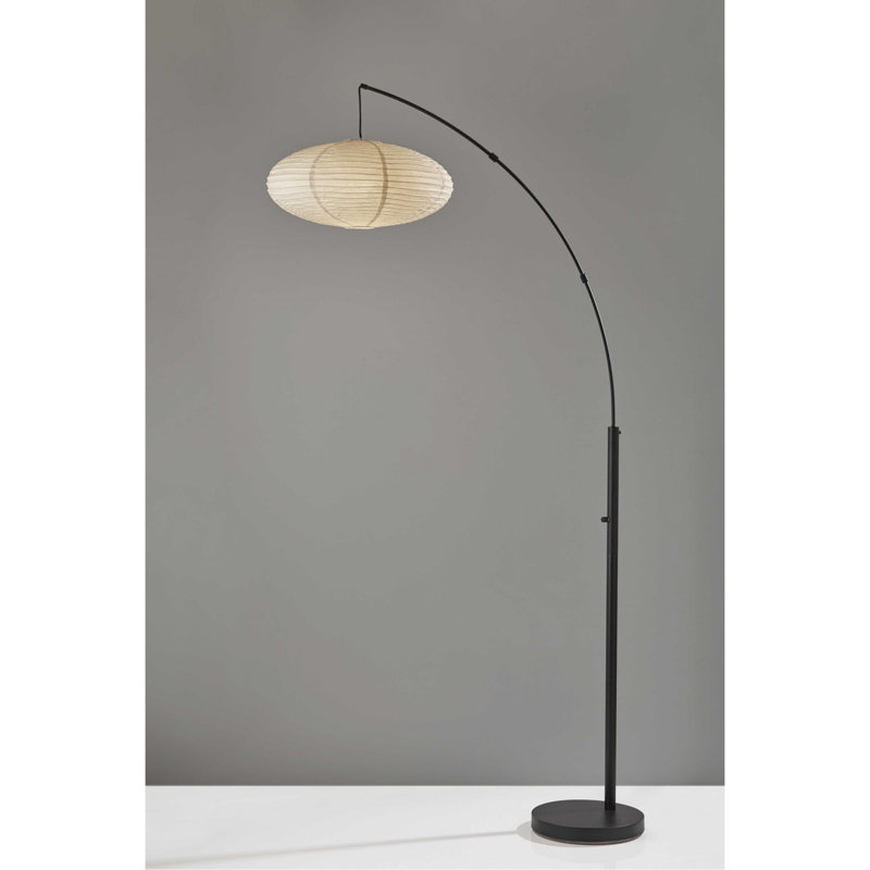 Lampe sur pied arquée 80" Apostolica, Noir