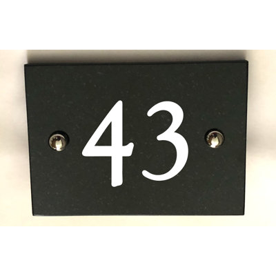 Brumby 10cm H Reflective Stone House Number