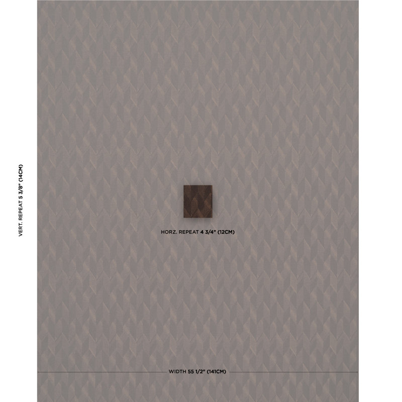 Schumacher x Patterson Flynn Ezra Wool Fabric, Chocolate