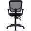 Chaise de bureau ergonomique avec siège en filet - augmente le débit d'air et le confort La hauteur réglable en noir offre une expérience d'assise confortable
