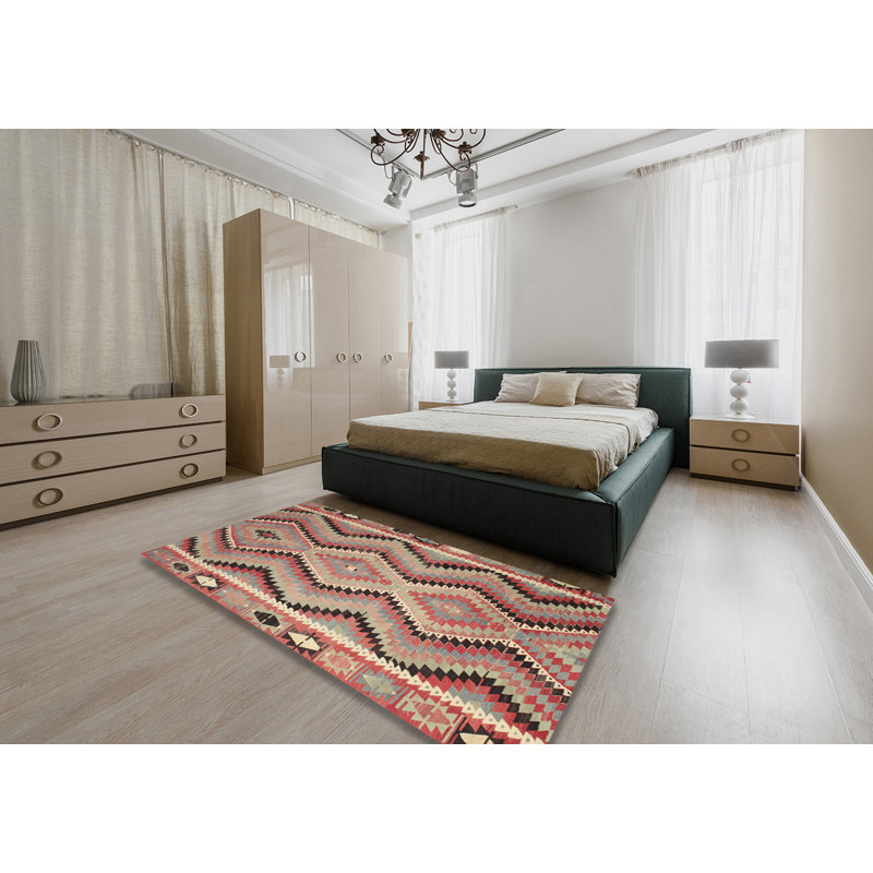 Tapis contemporain brun / marron, Rectangle 5 pi x 8 pi
