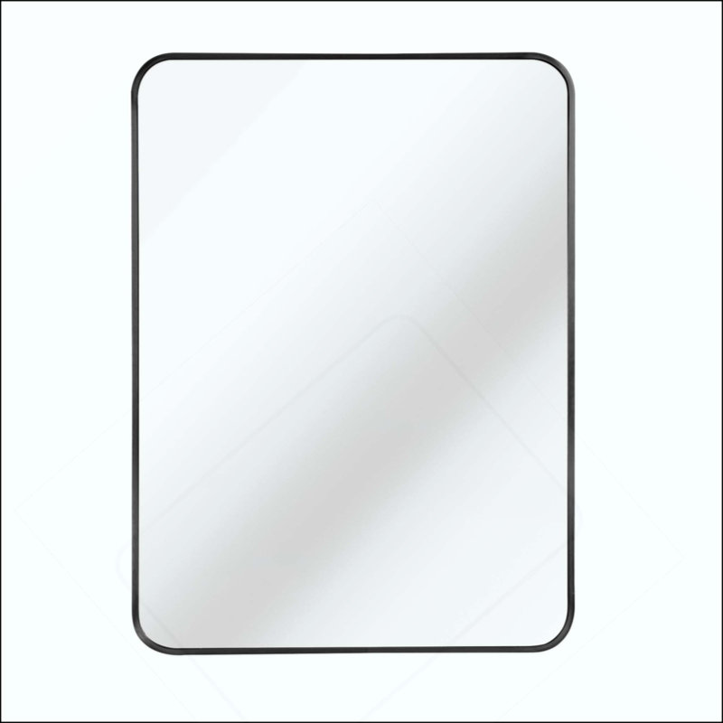 Miroir de salle de bain, Noir, 36 po x 24 po