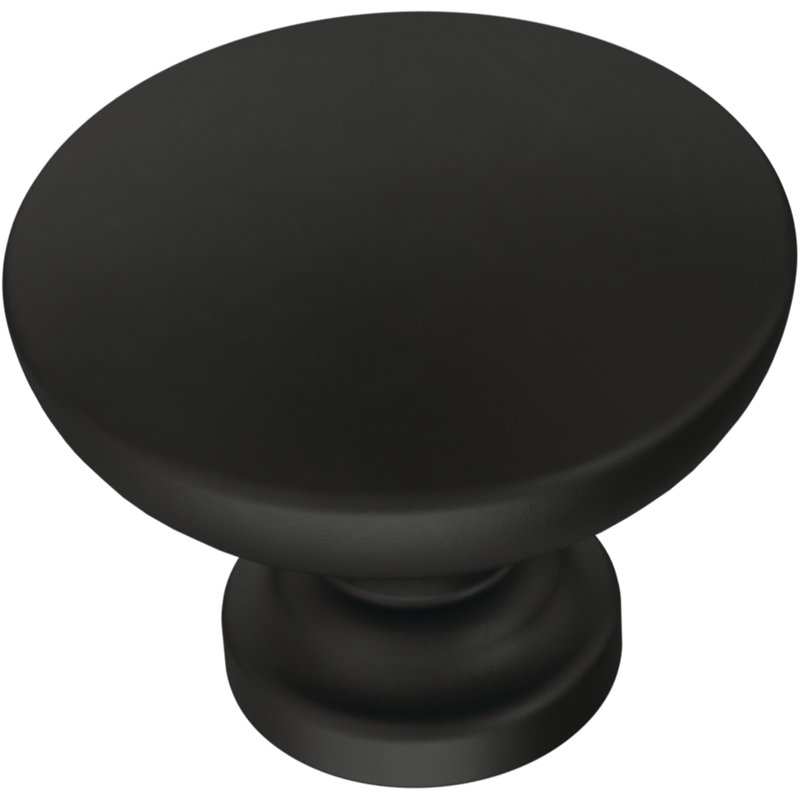 Poignée ronde Fulton, Noir mat