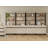 Aadam 4 PCS Modern 72" Tall Bookcases With Metal Base And Adjustable Shelves, Library Book Shelf With Storage Cabinet And Open Book Shelfs, Wood Bookshelves For Home Office, Living Room-1014579174-1014579175
