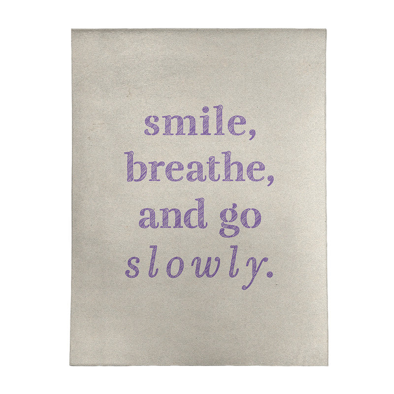 Quotes Chenille Indoor Rug, Rectangle 5' x 7'