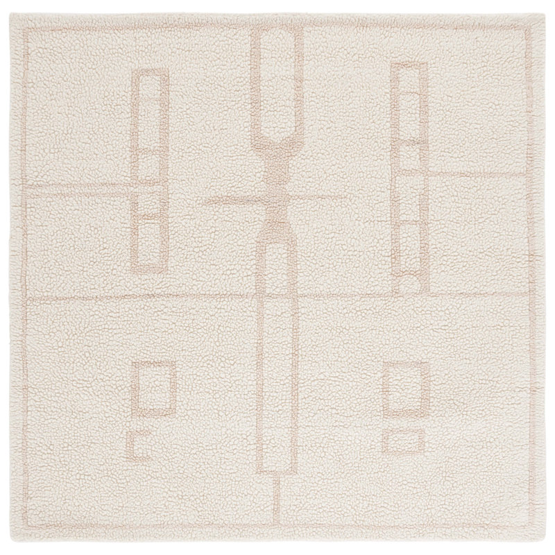 Wool Area Rug, Square 6'