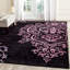 Tapis noir/mauve touffeté à la main Janson-20237090
