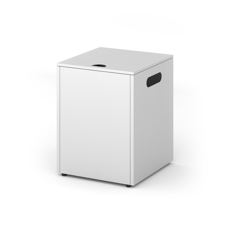 Table d'appoint gris clair pour foyers et foyers, Blanc