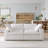 Kenda Tenia 80'' Linen Slipcovered Modular Sofa-2114118481