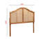 Tête de lit Fairview avec structure en rotin synthétique au fini brun, H 49,95 po x l 61,09 po x P 0,8 po-787771655