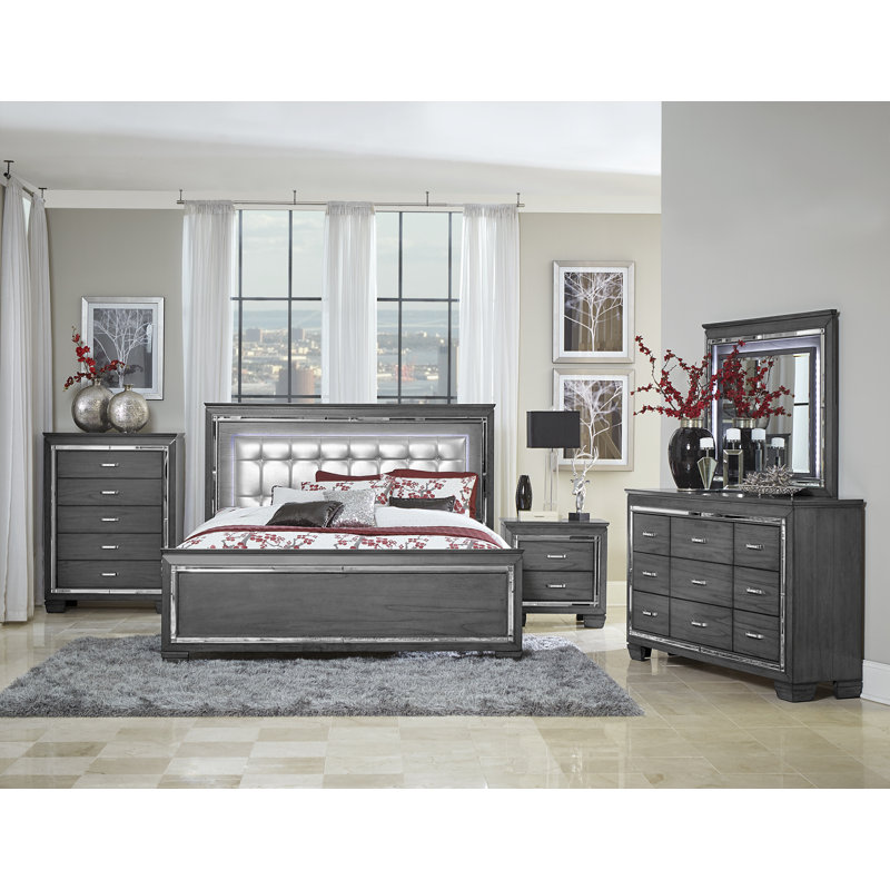 Oscar 64'' W 9 - Drawer Dresser, Gray