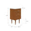 Coiffeuse Brandy en noyer miel avec robinet simple or satiné-885956443