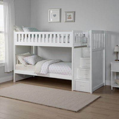Jaromir Kids Twin Over Twin Bunk Bed