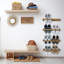 8 Pair Solid Wood Shoe Rack