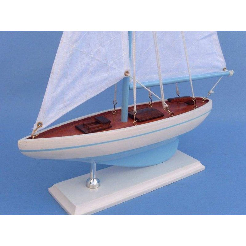 Oakgrove Nautical & Beach Model Car Or Vehicle, Light Blue/White