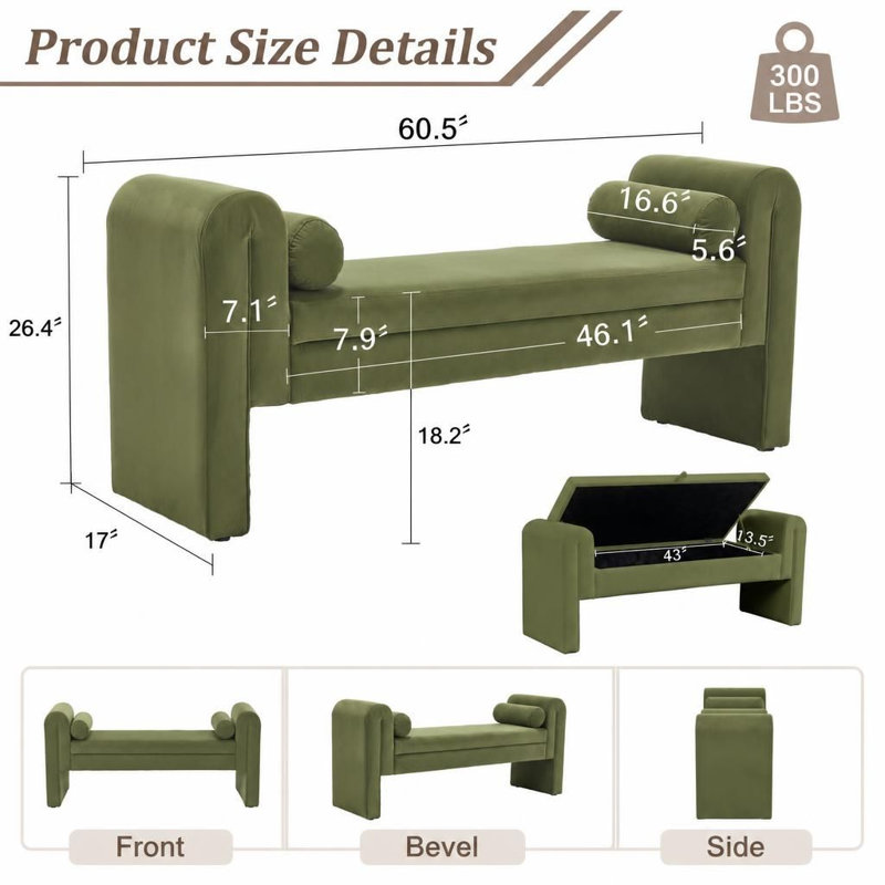 Banc de rangement polyvalent avec sièges spacieux, design polyvalent, banc extra-long durable avec rangement intégré