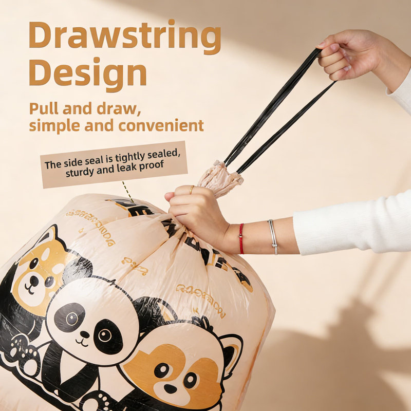 Sac poubelle de cuisine Panda 13 pi, 50 gallons - résistant aux déchirures