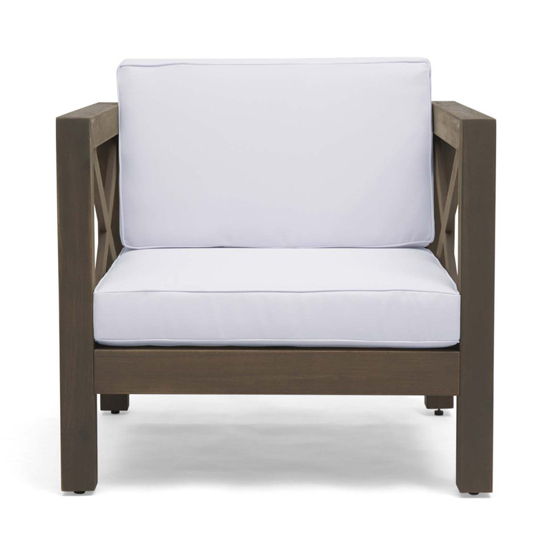 Fauteuil d'appoint décontracté Casual Casual, Blanc
