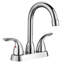 Robinet de lavabo de salle de bain à 2 poignées certifiées CUPC 12,06 po d'Uswa Home-126254009