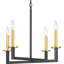 Lustre classique / traditionnel à 4 lumières de style bougie Gaia