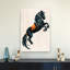 Majestic Black Horse Elegant Contemporary Horse Wall Art Print 1 Piece Wrapped Canvas Wall Art-1138538752