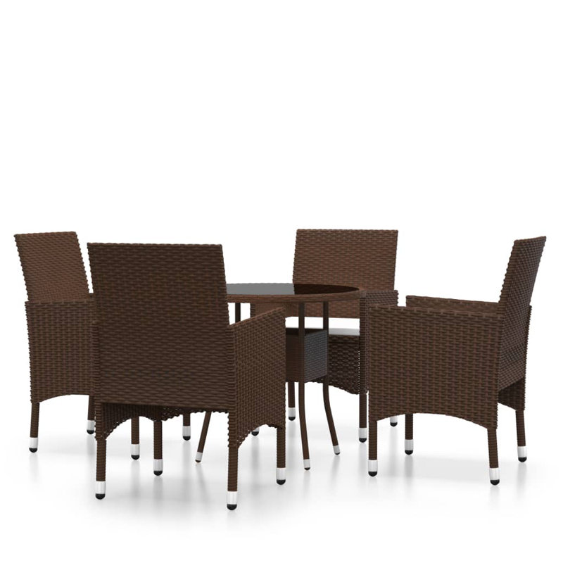 Raceland Rattan Wicker 4 - Person Seating Group with Cushions