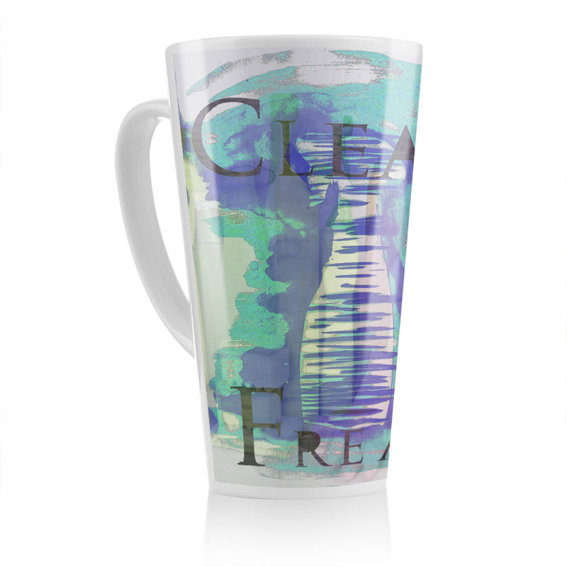 Clean Freak Latte Mug, Blue