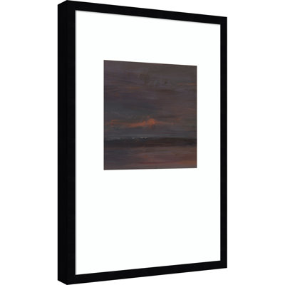 «Desert Vista Sunset II» par Ethan Harper, reproduction d'art encadrée sur bois