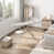 Beige with Clothes Rack