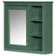 Armoire murale moderne pour salle de bain. 30 po x 28 po, avec miroir, 5 tablettes et plus, rangement pour miroir fonctionnel de 28 po, construction