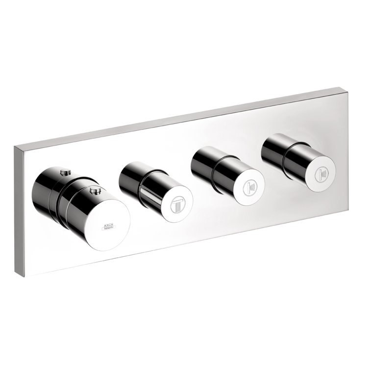 AXOR ShowerSolutions Thermostatic Module Trim 15" x 5" for 3 Functions