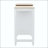 74.5" Kitchen Island with 27” Extendable Dining Table and Spice Rack – White