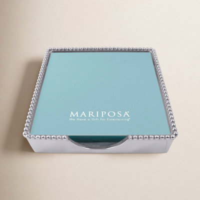 String of Pearls Luncheon Napkin Holder with Insert