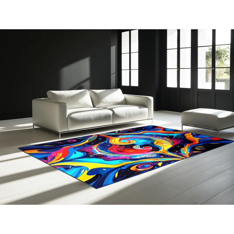 Galactic Hue Rug, Rectangle 6' x 9'