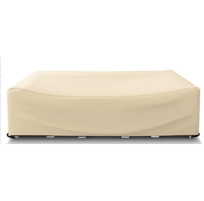 Housse de meuble, revêtement durable en PVC 600D Oxford résistant à l'eau et aux égratignures. L 98 po x l 78 po x H 32 po, beige
